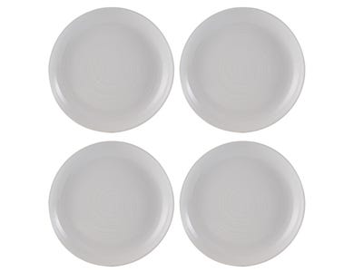William Mason Set Of 4 White Dinner Plates